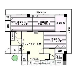 R−BRICK【3階】の間取り
