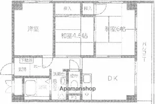 ビューハイム・コヤナギ・磯子【3階】の間取り