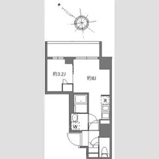 アラート横濱桜木町Ⅱ【1階】の間取り