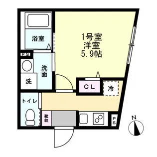 (仮称)伊勢町アパート【3階】の間取り