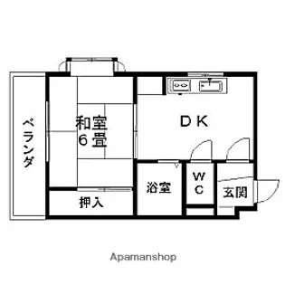 ジュネパレス茅ヶ崎第01【3階】の間取り