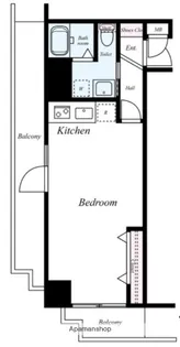 グリフィン横浜ポートサイド【11階】の間取り