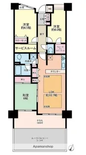 コスモ新横浜【2階】の間取り