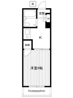 コーポ瀬戸【4階】の間取り