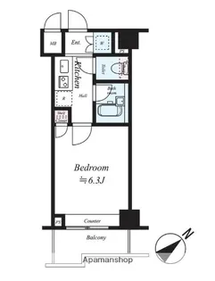 ルーブル溝の口参番館【4階】の間取り
