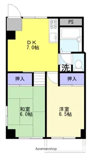 ハウス師岡【3階】の間取り