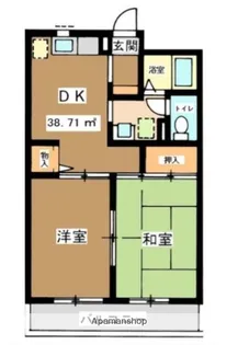 パルデンス綱島C棟【1階】の間取り