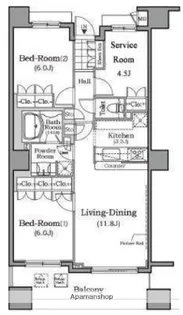 ザ・レジデンス本牧 横浜ベイサイド【8階】の間取り