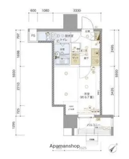 リヴシティ横浜東ベイサイド【10階】の間取り
