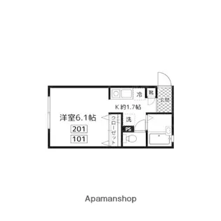 DEARCOURT【2階】の間取り