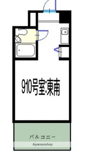 ライオンズステーションプラザ磯子【9階】の間取り