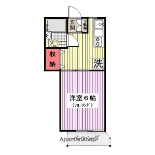 オリーブ三ツ沢【1階】の間取り