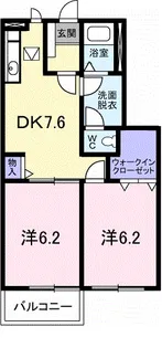 パルティールⅡ【1階】の間取り