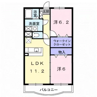 サンクレメント【3階】の間取り