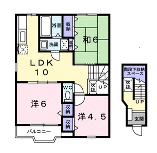 エクレール平塚Ⅲ【2階】の間取り
