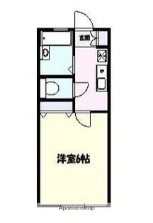ディアコート東白楽【2階】の間取り