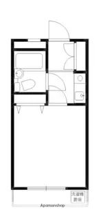 白楽センチュリーフラット【1階】の間取り