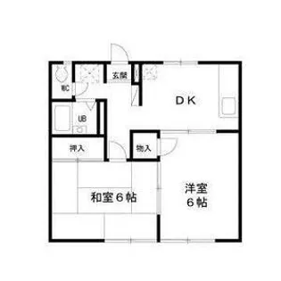 エステートピア赤坂【1階】の間取り