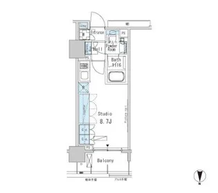 パークアクシス蒲田ステーションゲート【4階】の間取り