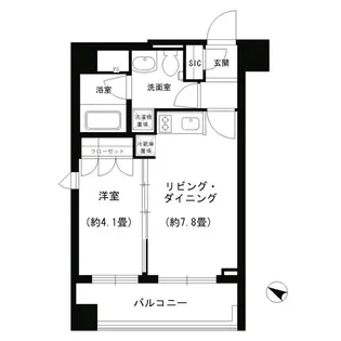 PORTO PARTIRE YOKOHAMA【5階】の間取り