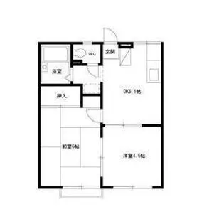 エステートピア原4【1階】の間取り