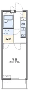 レオパレスサンライズ飯島【3階】の間取り