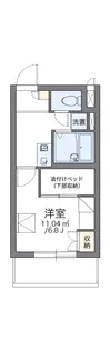 レオパレスヴィルヌーブ川崎A【4階】の間取り