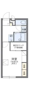 レオパレスコンフォート【2階】の間取り