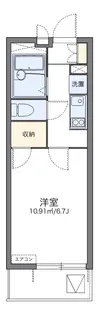 レオパレスさくら高津【3階】の間取り