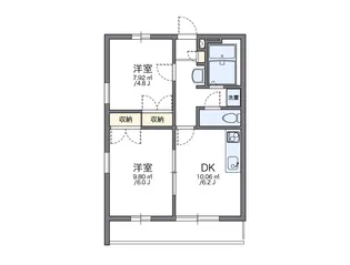 レオパレスサーナ【3階】の間取り