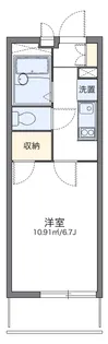 レオパレス光沙【1階】の間取り
