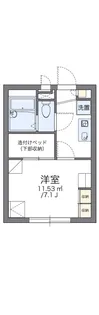 レオパレスカーサ笹下【2階】の間取り