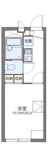 レオパレスエキノックスC【2階】の間取り