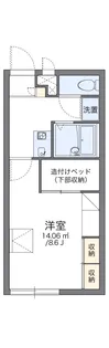 レオパレスベンデュール伊勢原【1階】の間取り