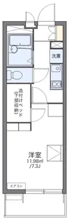 レオパレスディアコートF【2階】の間取り