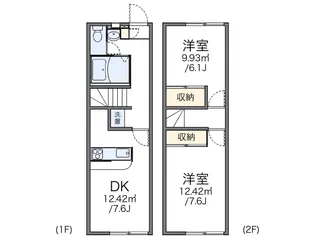 レオパレスアルカンシェル【1階】の間取り
