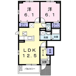 ヴィーナス フォレスト【1階】の間取り