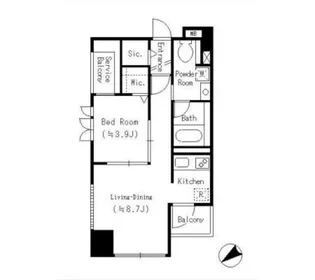 コモド鶴見アネックス【5階】の間取り