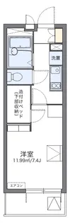 レオパレスエクセルハイムⅢ【4階】の間取り