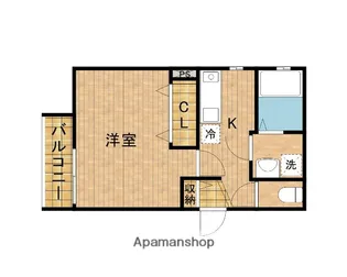 神奈川県横浜市港北区大倉山3丁目【アパート】の間取り