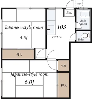グレーエス日光【1階】の間取り