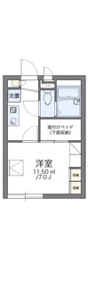 レオパレスピエールA【1階】の間取り
