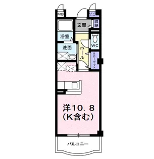 ウエスト メゾン【2階】の間取り