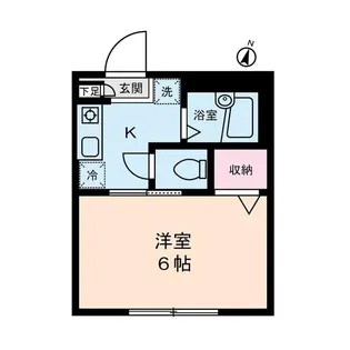 グリーンフラッツ旗の台【2階】の間取り