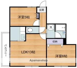 ロワール横濱【3階】の間取り