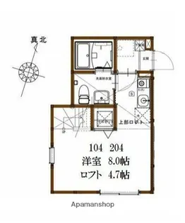 ハーミットクラブハウスフォレストヒルズ【1階】の間取り