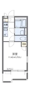 レオネクストベルポルト安針塚【1階】の間取り