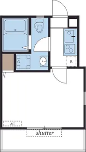 CASA PONTE 山王台【1階】の間取り