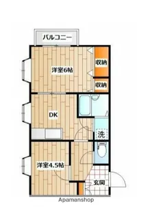 ポンヌフ菊名【3階】の間取り