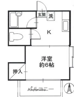 ル・ジャルダン・オオクラヤマA【2階】の間取り